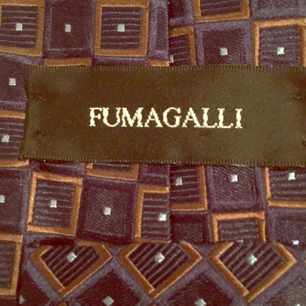FUMAGALLI 100% SILK TIE. EUC